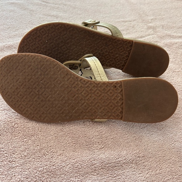 Gold Tory Burch Miller Thong - Picture 2 of 3